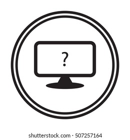  Abstract Computer display isolated icon.