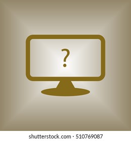  Abstract Computer display isolated icon.