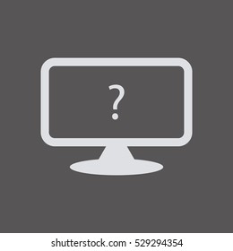  Abstract Computer display isolated icon.