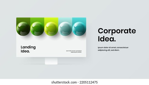 Resumen de la ilustración de la pancarta de la muestra de la computadora. Diseño vectorial de sitio web limpio.