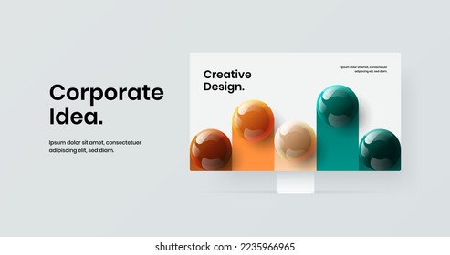Abstract computer display mockup web project concept. Premium site vector design illustration.