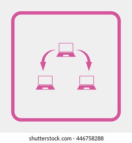 Abstract computer network scheme.