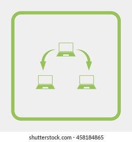 Abstract computer network scheme.