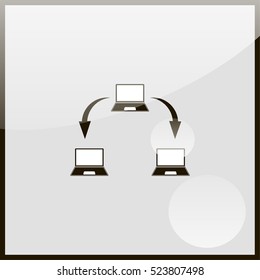 Abstract computer network scheme.