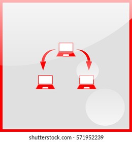 Abstract computer network scheme.