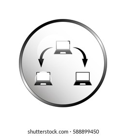 Abstract computer network scheme.