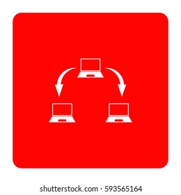 Abstract computer network scheme.