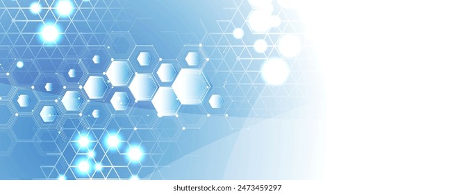 Abstract Computer technology background. network visual connection