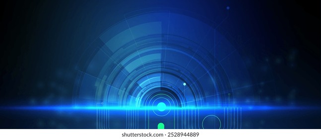 Resumo Plano de fundo da tecnologia do computador. conexão visual de rede