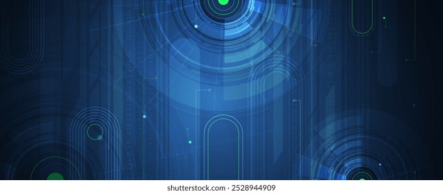 Abstract Computer technology background. network visual connection