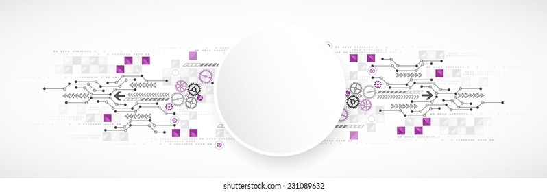 Abstract computer technology background for your business 