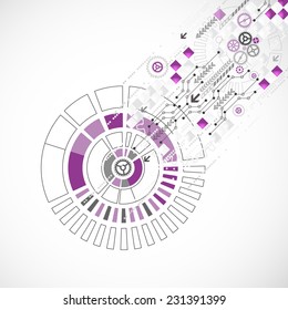 Abstract computer technology background for your business 