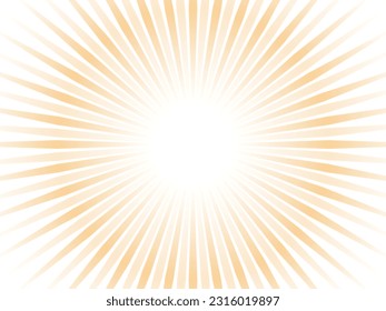 Abstract concentration line background of a thin and ephemeral sunbeam image_orange