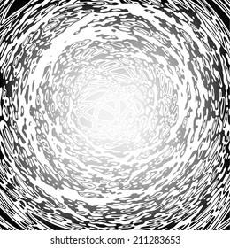 Abstract concentric circle background. Fractal vector illustration.