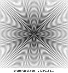 Abstract concentric circle background. line pattern design. Monochrome graphic. Circle for sound waves. vector illustration