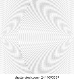 Abstractas fondo de círculo concéntrico. diseño de patrón de línea. Gráfico monocromo. Círculo para ondas de sonido. Ilustración vectorial