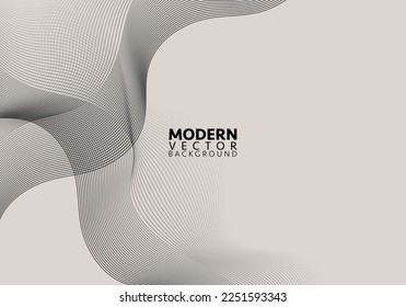 Abstract concentric circle pattern, black and white color rings. Abstract sound wave vector illustration, Monochrome graphic.