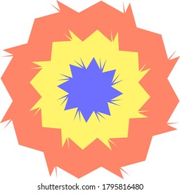 abstract concentric circles of different colors