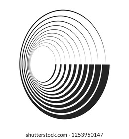 abstract concentric circles. suitable for logo, icon or other design