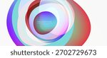 Abstract concentric circles, vibrant colors blend. Modern design, smooth gradients create dynamic visual effect. Minimalist style.
