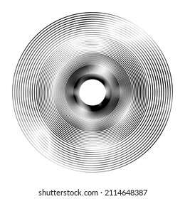 Abstract concentric circles. Vortex, spiral, swirl, twirl design element