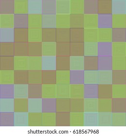 Abstract concentric line square mosaic background design