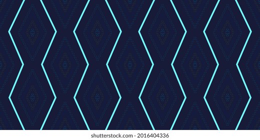 Abstract concentric rhombus shapes geometric motif pattern continuous minimal background. Modern fabric design textile swatch, ladies dress, man shirt all over print block.