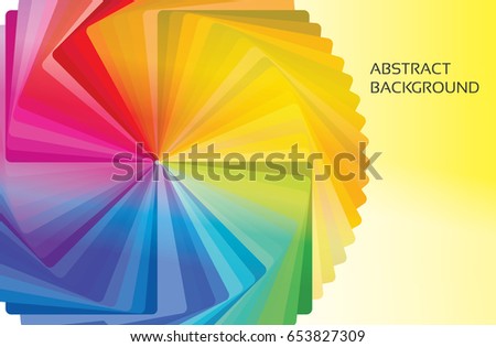 Abstract concentric shades of colorwheel background template