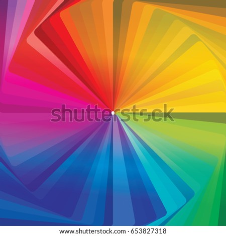 Abstract concentric shades of colorwheel background template
