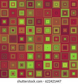 Abstract concentric square mosaic vector background design