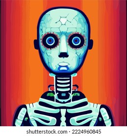 Abstract concept of artificial intelligence or digital assistant