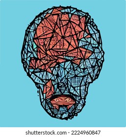 Abstract concept of artificial intelligence or digital assistant