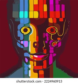 Abstract concept of artificial intelligence or digital assistant