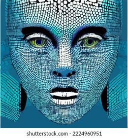 Abstract concept of artificial intelligence or digital assistant