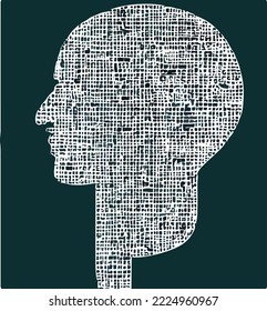 Abstract concept of artificial intelligence or digital assistant