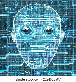 Concepto abstracto de inteligencia artificial y asistentes personales