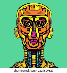 Abstract concept of artificial intelligence and personal assistants 