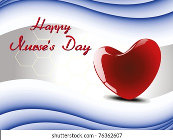 abstract concept background for happy nurse's day celebration