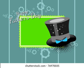 abstract concept background with hat for father's day
