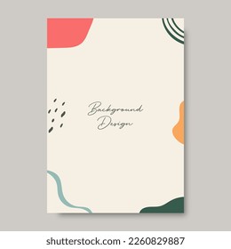 Abstract concept backgrounds with space for text. Hand drawing various shapes and doodle objects. Vector illustration
