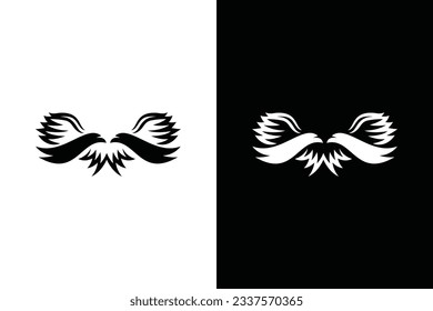 Abstract concept black and white color. Suitable for symbol, logo, company, brand name, icon, luxury, elegant, premium logo and many more.