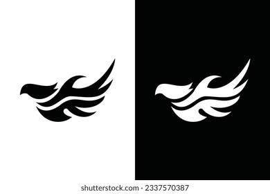 Concepto abstracto de color blanco y negro. Adecuado para símbolo, logotipo, empresa, marca, icono, lujo, elegante, logotipo premium y muchos más.