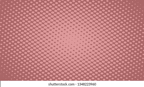 Abstract concept brown pop art background with retro haftone dots design. Vector comic template for empty bubble, sale banner, illustration comic book design.