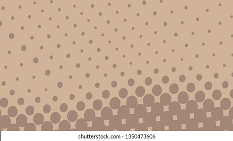 Abstract concept brown pop art background with retro haftone dots design. Vector comic template for empty bubble, sale banner, illustration comic book design.