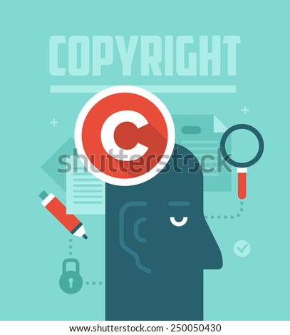 Abstract Concept Copyrighting Ownership Intellectual Property Stock ...