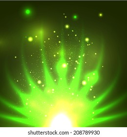 Abstract concept dark background with lights