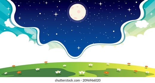 Abstract Concept Of Day And Night