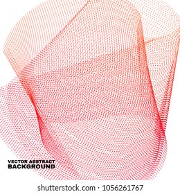 Abstract concept design sound wave bass. Vector illustration.
