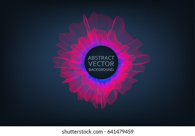 Abstract concept design sound wave bass. Vector illustration for motion design. 