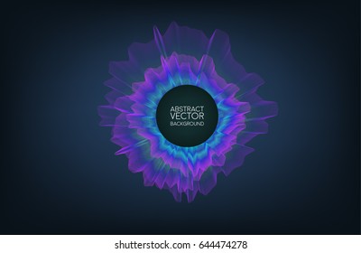 Abstract concept design sound wave bass. Vector illustration for motion design or broadcasting. 